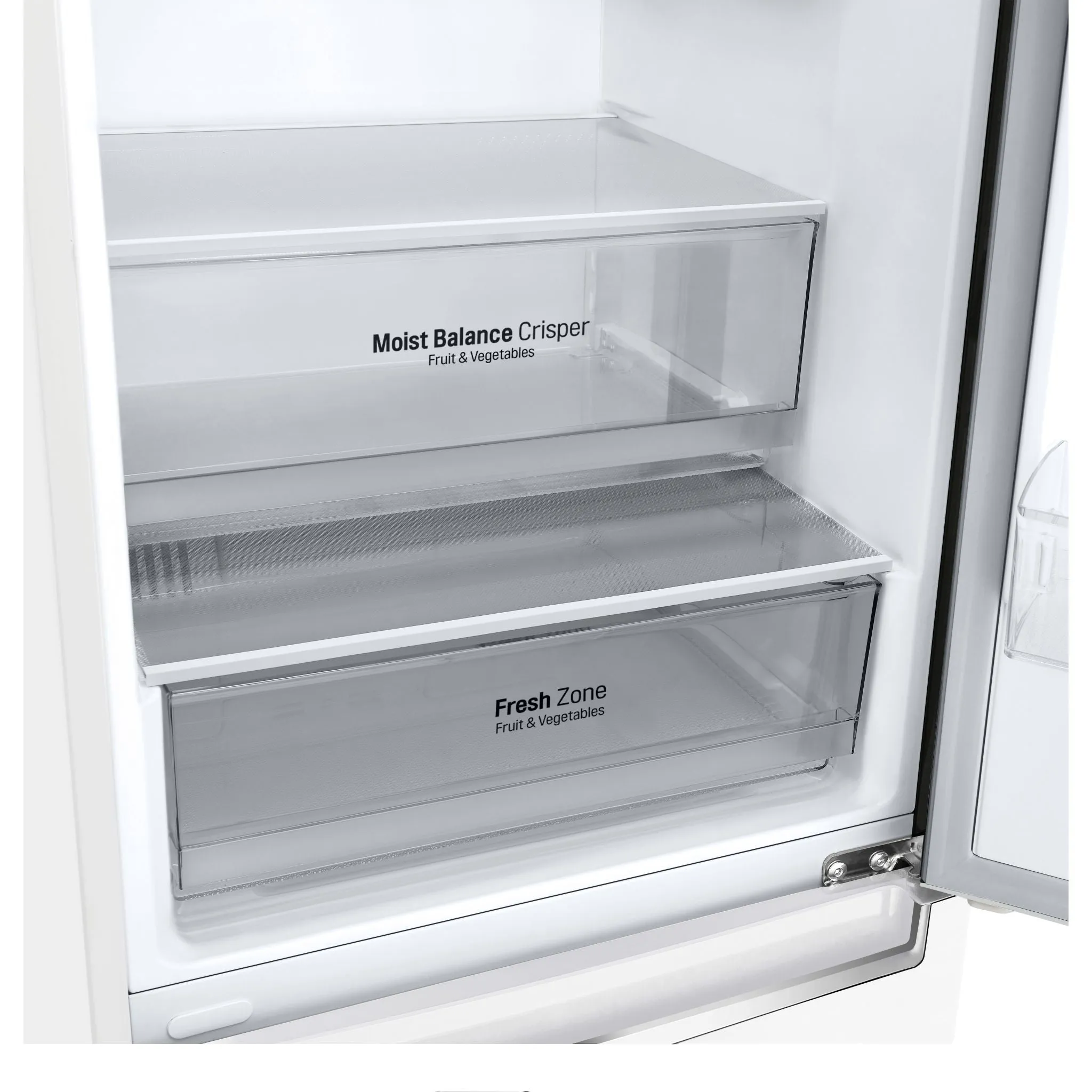 LG Bottom Mount Fridge (LBNC12231W) - White