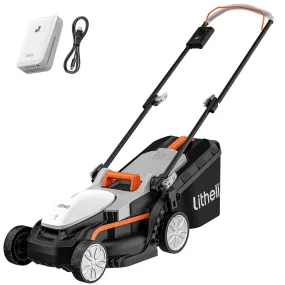 Litheli Cordless Lawn Mower 13 Inch, U20 Handy  20V Electric Lawn Mowers for Garden, Yard and Farm, 5 Heights Adjustment, Light Weight,4.0Ah Portable Battery Included