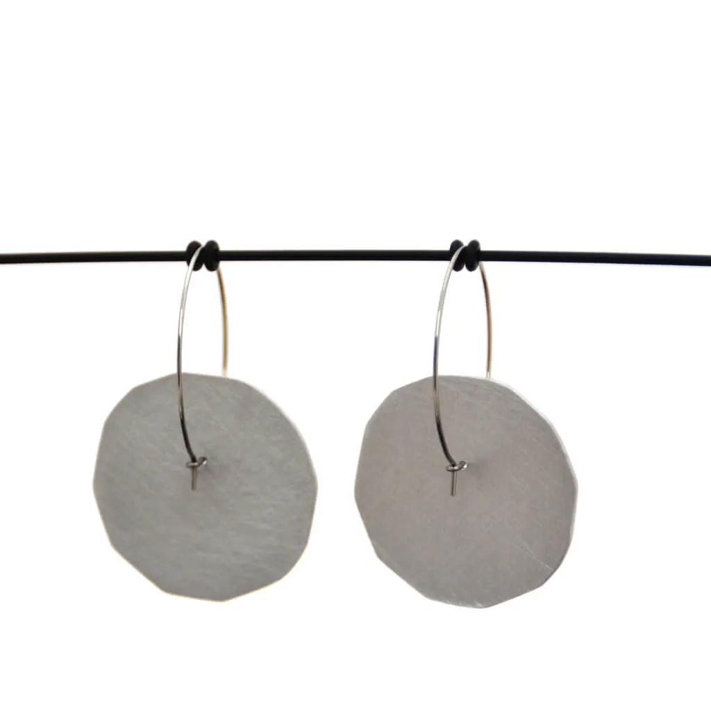 Mabel's Garden - Blush flower - Birds Nests For Hair - hoop earrings