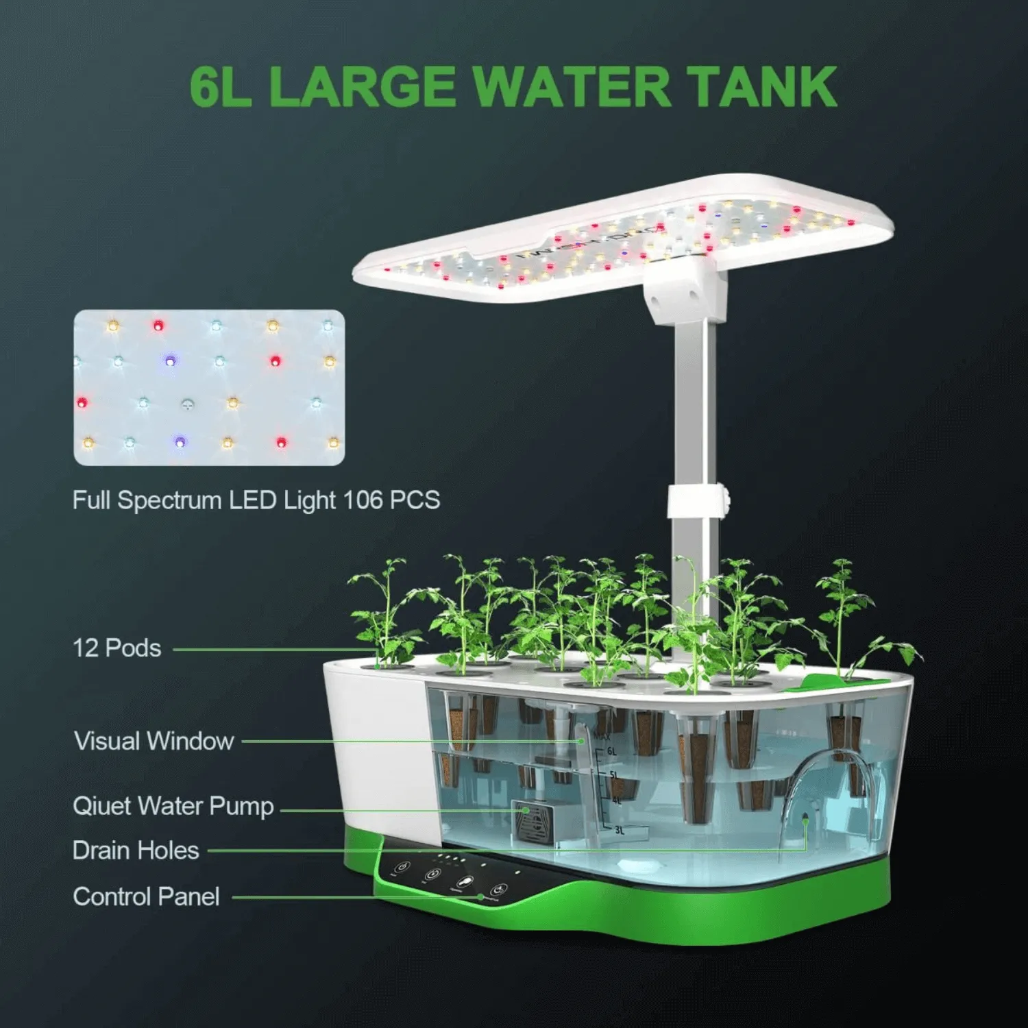 Mars Hydro Hydroline12 LED Hydroponics Growing System