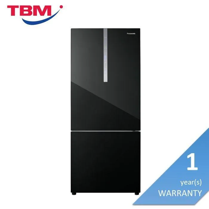 Panasonic NR-BX421WGKM Fridge 2 Doors G422L Econavi Inverter Glass Black