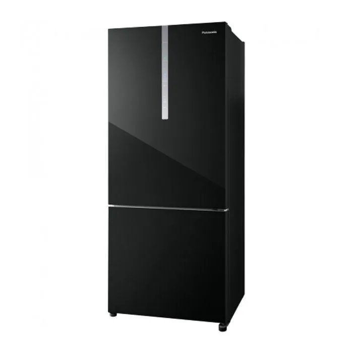 Panasonic NR-BX421WGKM Fridge 2 Doors G422L Econavi Inverter Glass Black