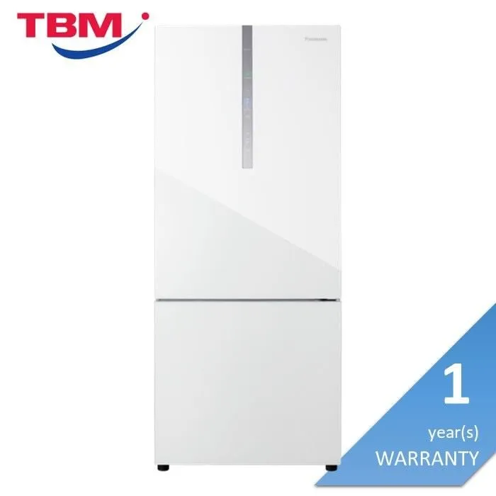 Panasonic NR-BX421WGWM Fridge 2 Doors G422L Econavi Inverter BlueAG Prime Fresh  Glass White