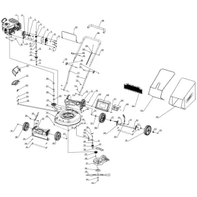 PowerSmart Lawn Mower Parts - Self-Propel Brake Control Cable, Stock #: 303200100