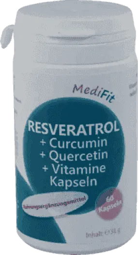Quercetin and resveratrol, CURCUMIN, Vitamins Capsules