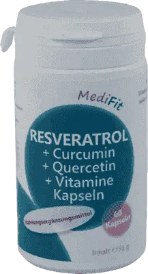 Quercetin and resveratrol, CURCUMIN, Vitamins Capsules