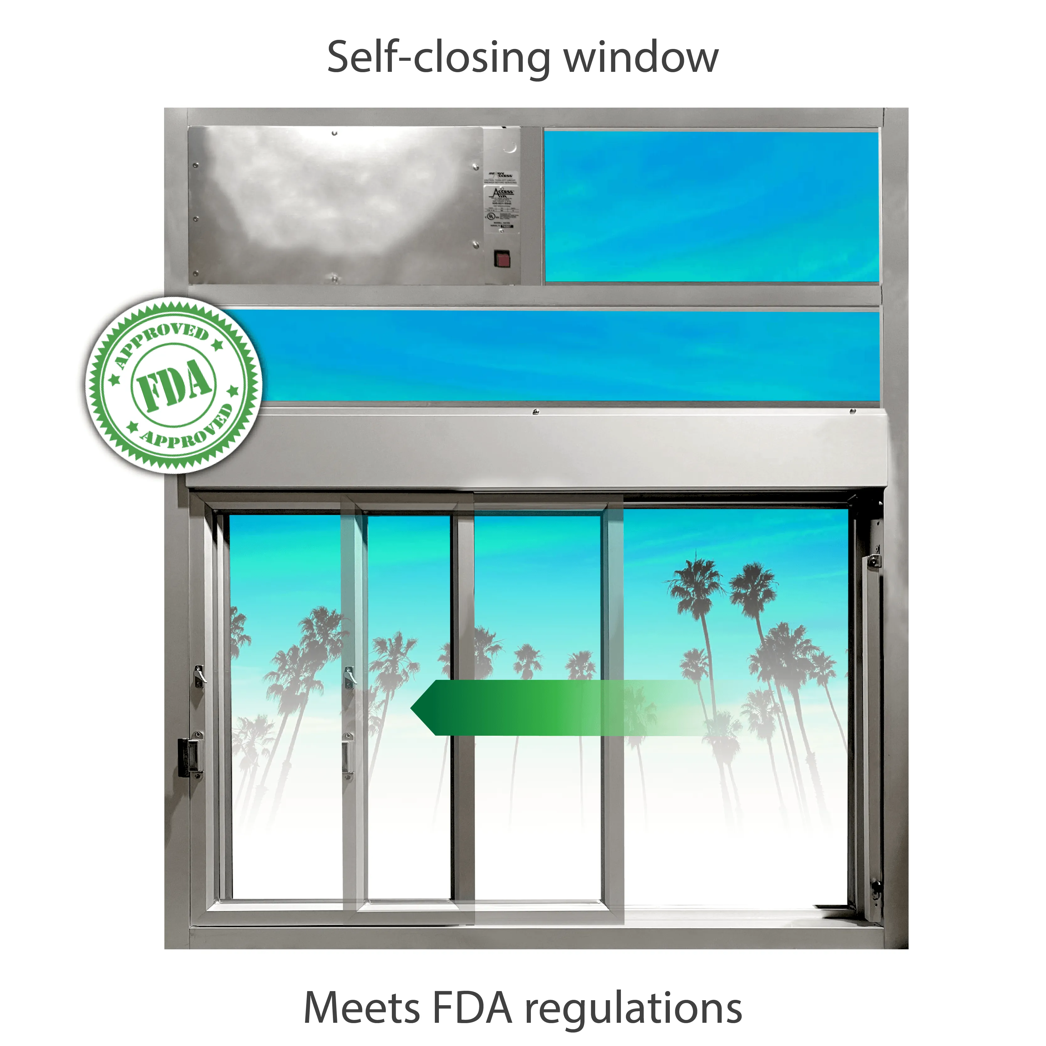 ReadyAccess 600 West Coast Window Package for California Retail Food Code | 47.5" W x 59.5" H