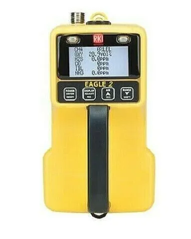 RKI Instruments 722-103-10 Eagle 2 Gas Monitor LEL H2 0-10% volume (TC) / O2