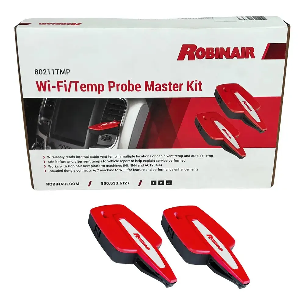 Robinair 80211TMP Temp Probe Kit w/ Wifi Bluetooth Dongle for AC Machine