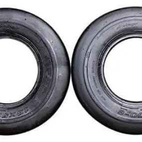 Set of 2) 13x5.00-6 Ribbed Tread Tires for Mowers
