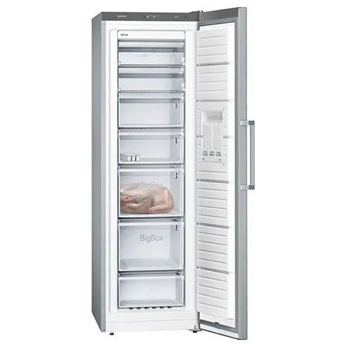 Siemens IQ300 242L Freestanding Upright Freezer - Brushed Steel | GS36NVIEV