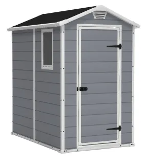 SPIG9 Keter Manor Outdoor Shed 130 x 192 x 198 cms grey