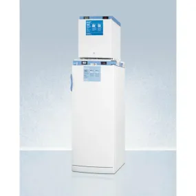 Summit 24'' W All-Refrigerator/All-Freezer Combo - FFAR10-FS24LSTACKMED2