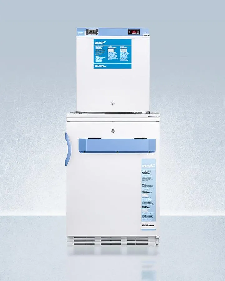 Summit FF7LWFS24LSTACKMED2 24" Wide All-refrigerator/all-freezer Combination