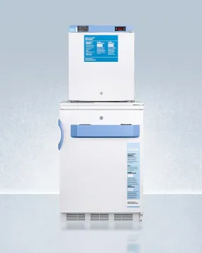 Summit FF7LWFS24LSTACKMED2 24" Wide All-refrigerator/all-freezer Combination