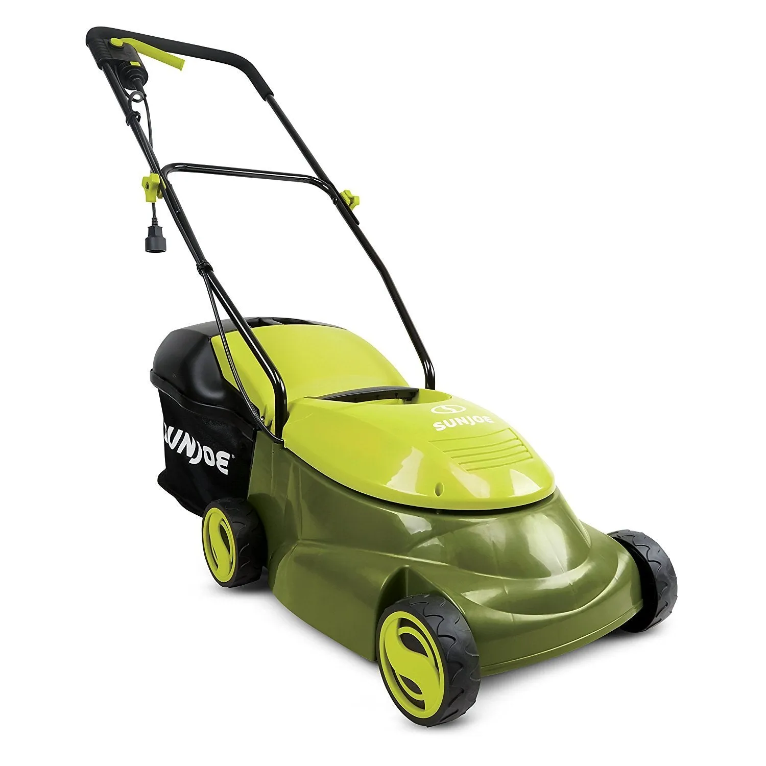 Sun Joe MJ401E-RM Mow Joe 14-Inch 12 Amp Electric Lawn Mower With Grass Bag (Certified Refurbished)