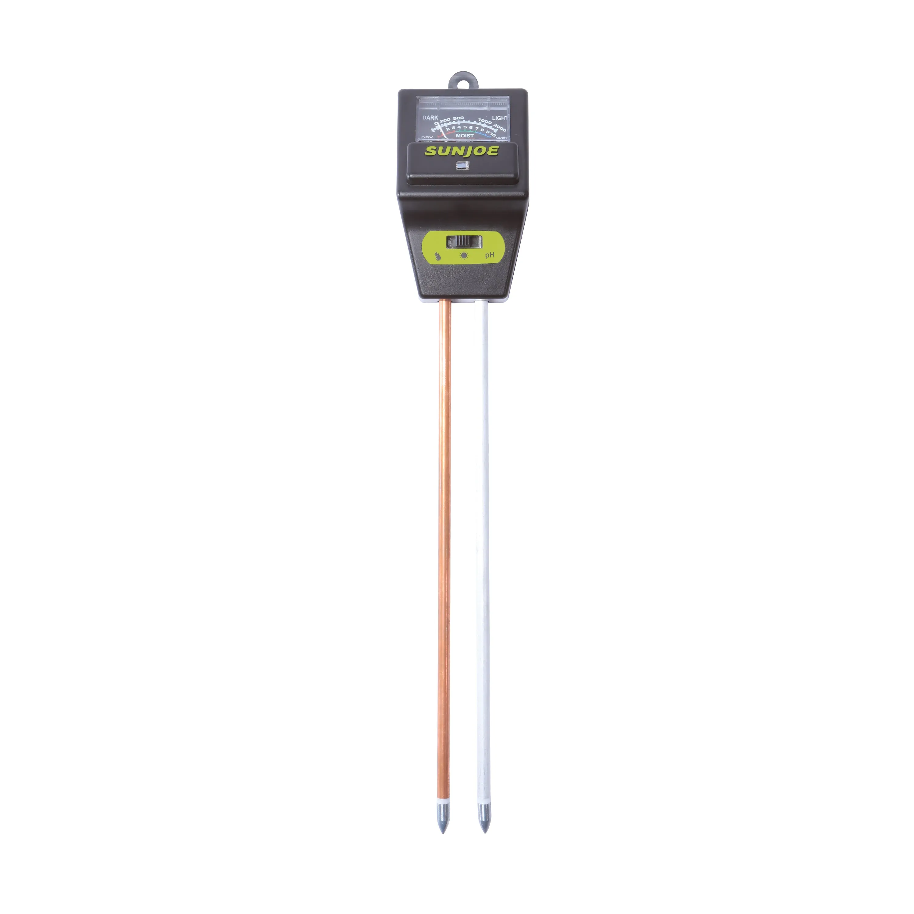 Sun Joe SJ-MMPH1 3-In-1 Soil Meter | W/ Moisture, pH, and Light Meter | For Indoor/Outdoor Garden