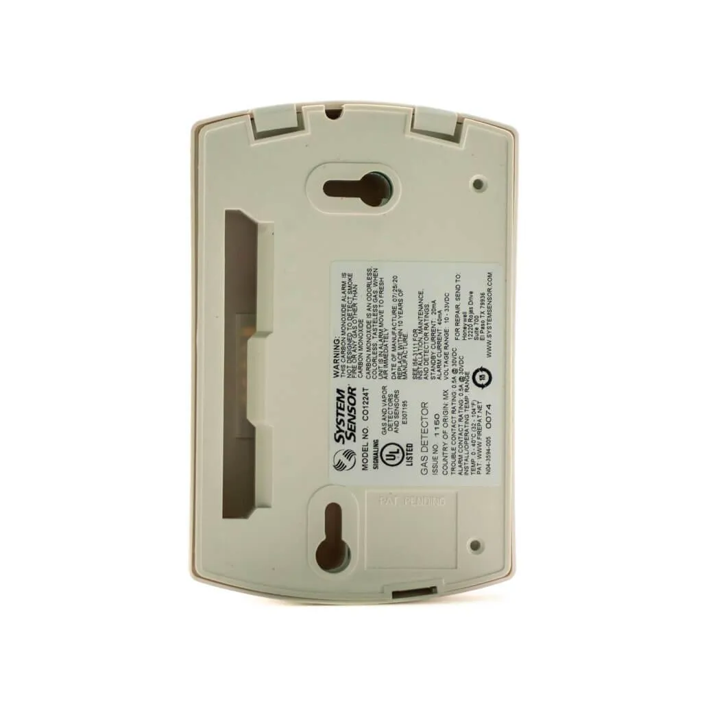 System Sensor CO1224T Carbon Monoxide Detector