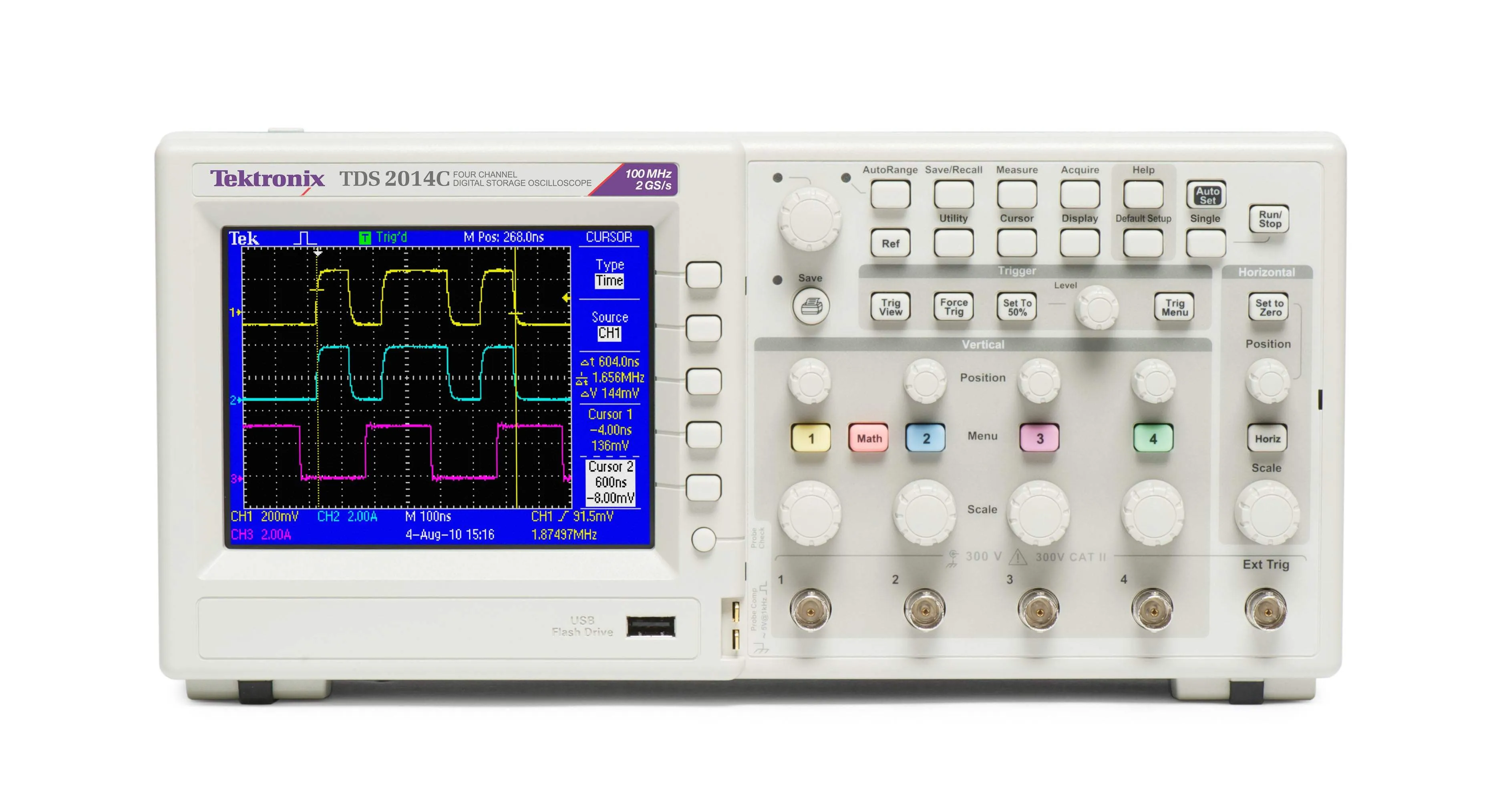 TDS2014C Tektronix Digital Oscilloscope Used