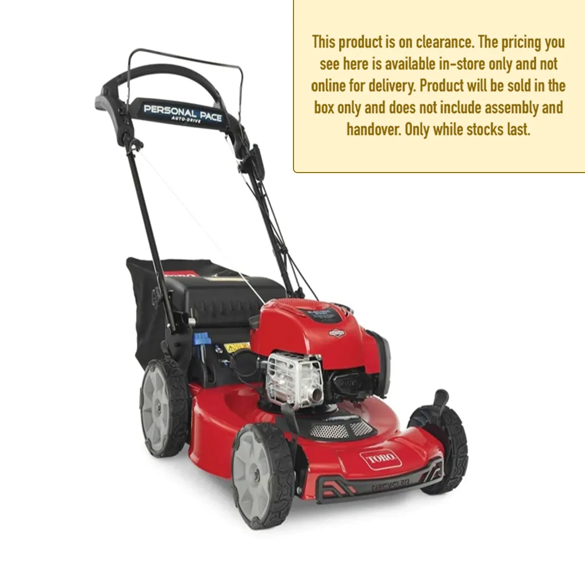 Toro Personal Pace Auto-Drive™ Electric Start Petrol Mower