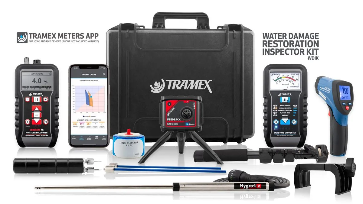 Tramex WDIK Water Damage Restoration Inspector Kit