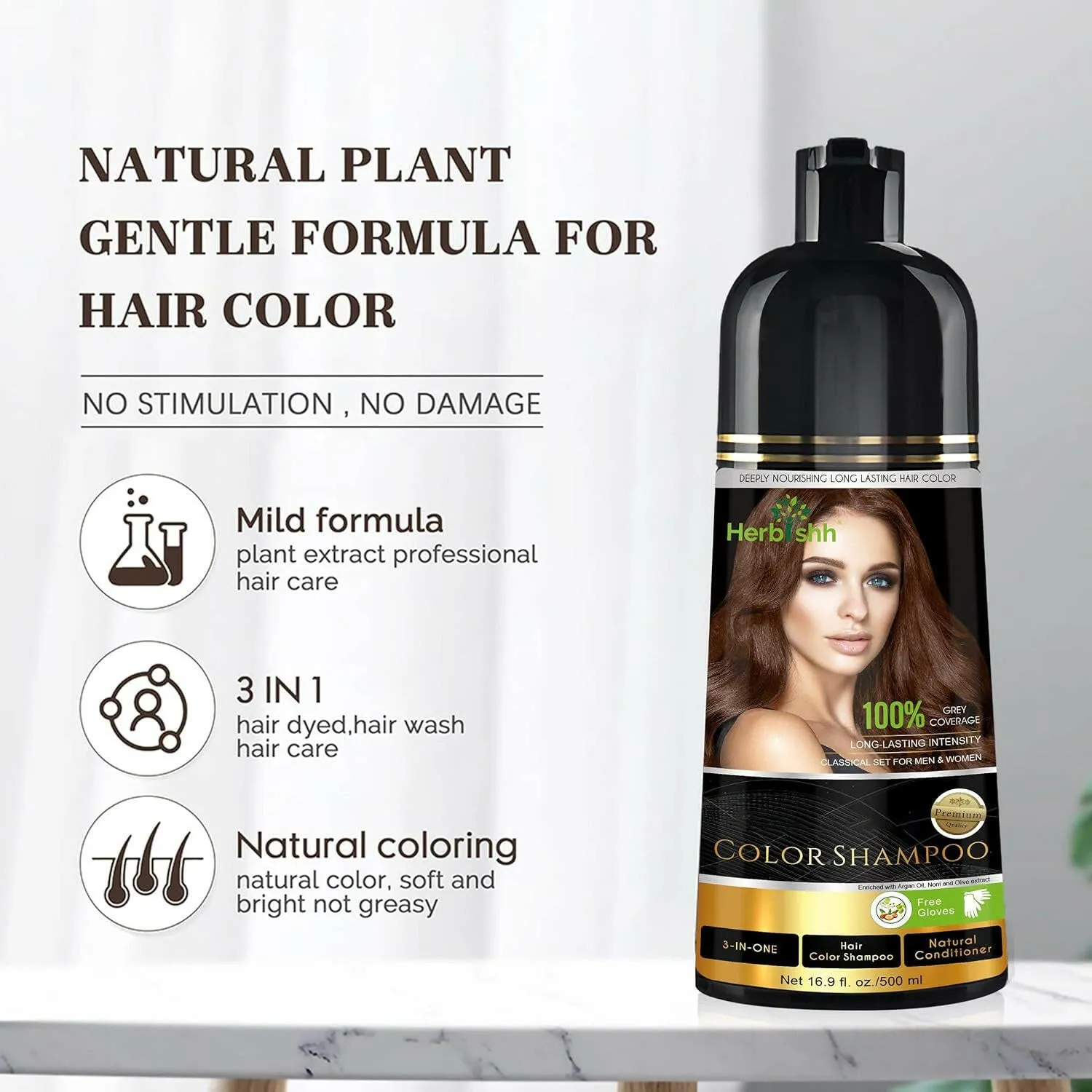Ultimate Combo of Color Shampoo & Thickening Set - Herbishh