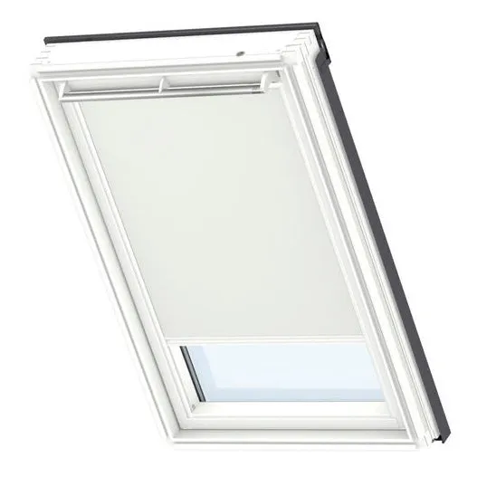 VELUX DML Electric Blackout Roller Blind (White Trim)