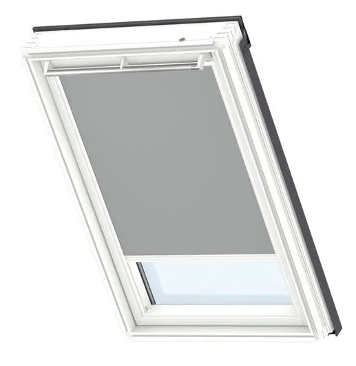 VELUX DML Electric Blackout Roller Blind (White Trim)