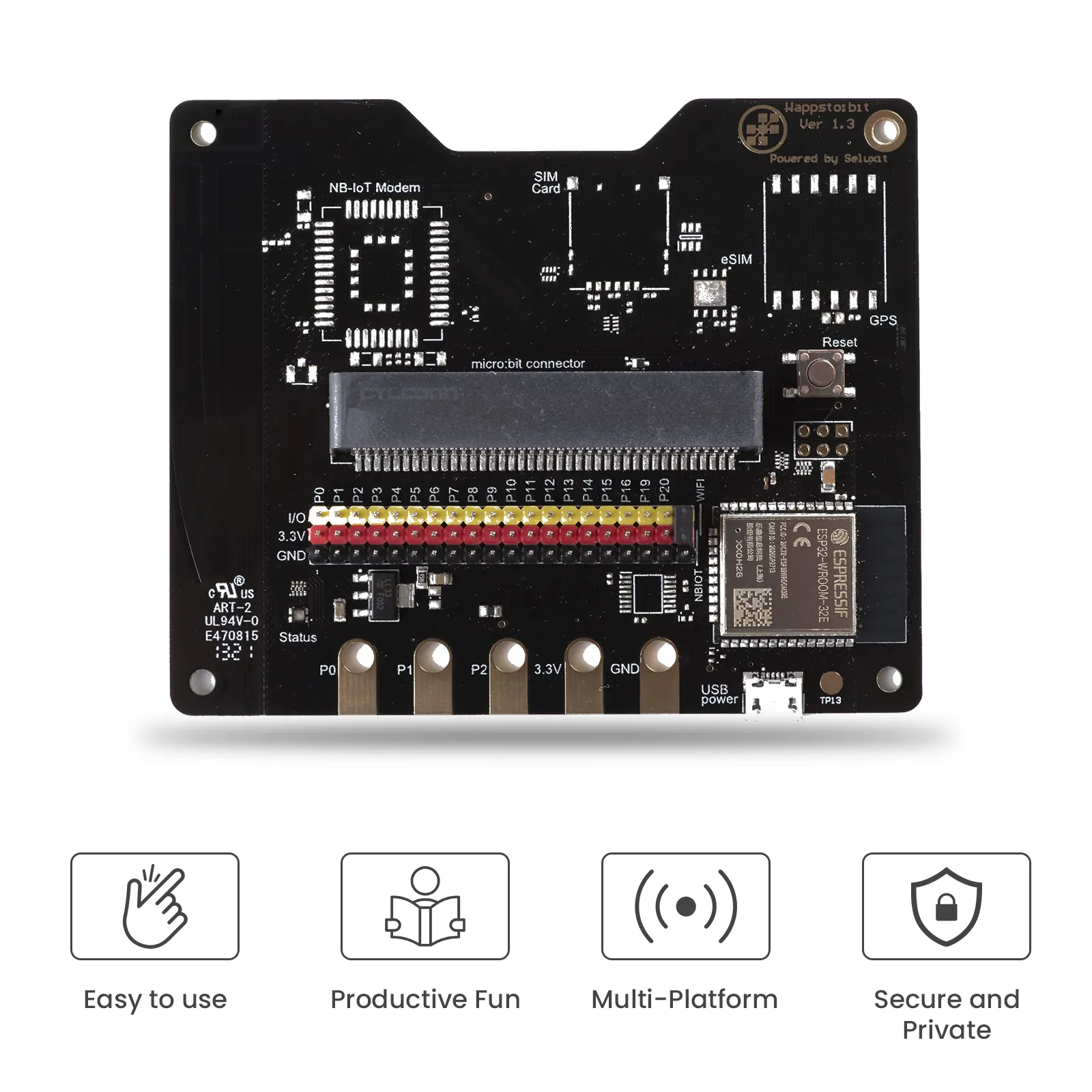 Wappsto:bit NB IoT  micro:bit extension for STEM learning