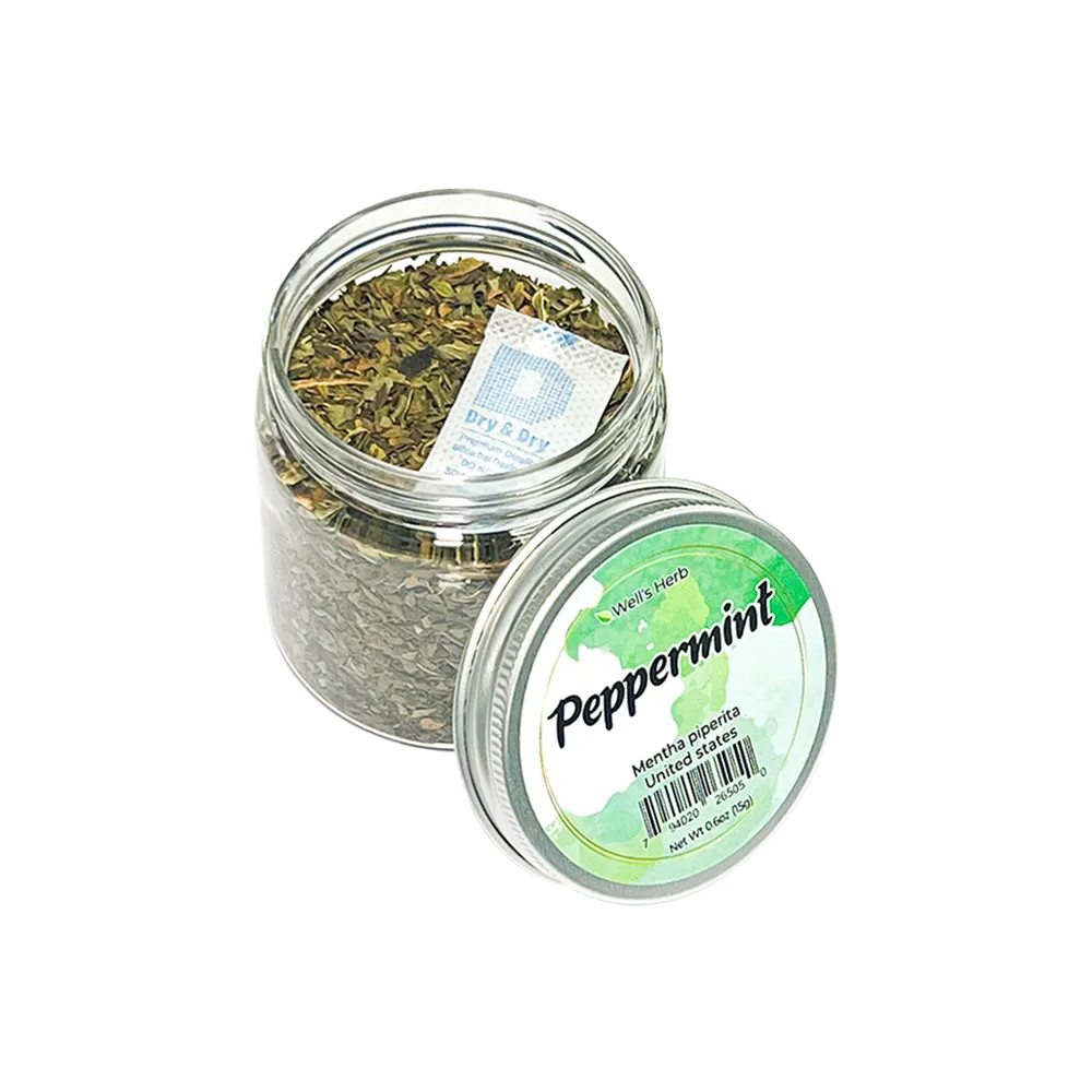 Well's Herb Dried Peppermint | 0.6 oz.