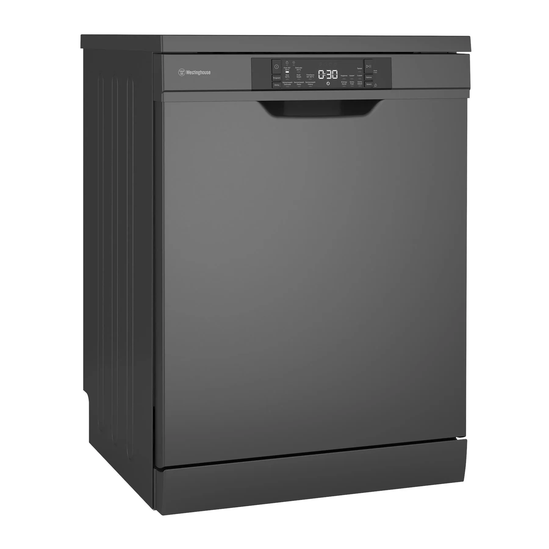 Westinghouse WSU6608KXB 15-Place Setting Freestanding Built Under Dishwasher (Dark Stainless Steel)
