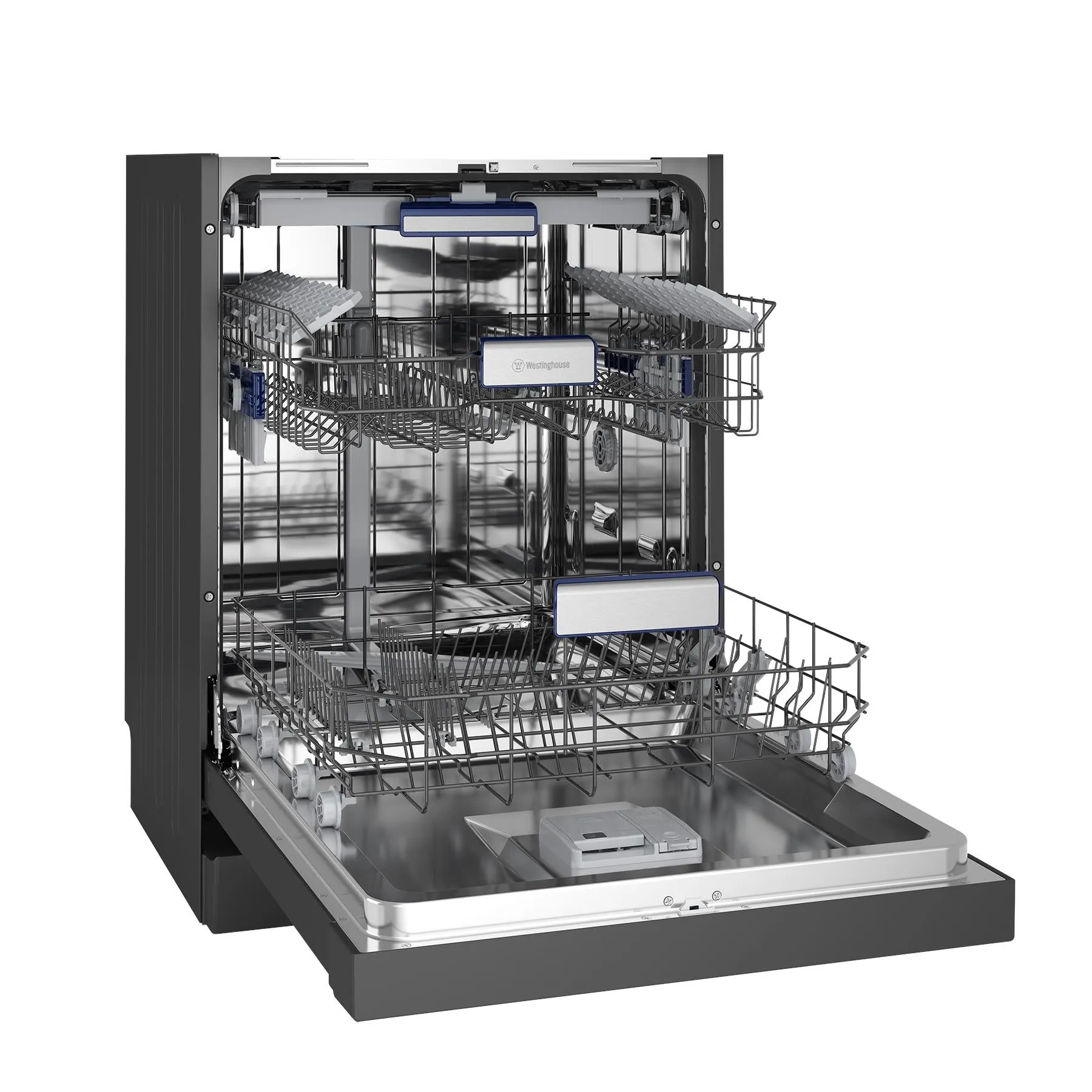 Westinghouse WSU6608KXB 15-Place Setting Freestanding Built Under Dishwasher (Dark Stainless Steel)