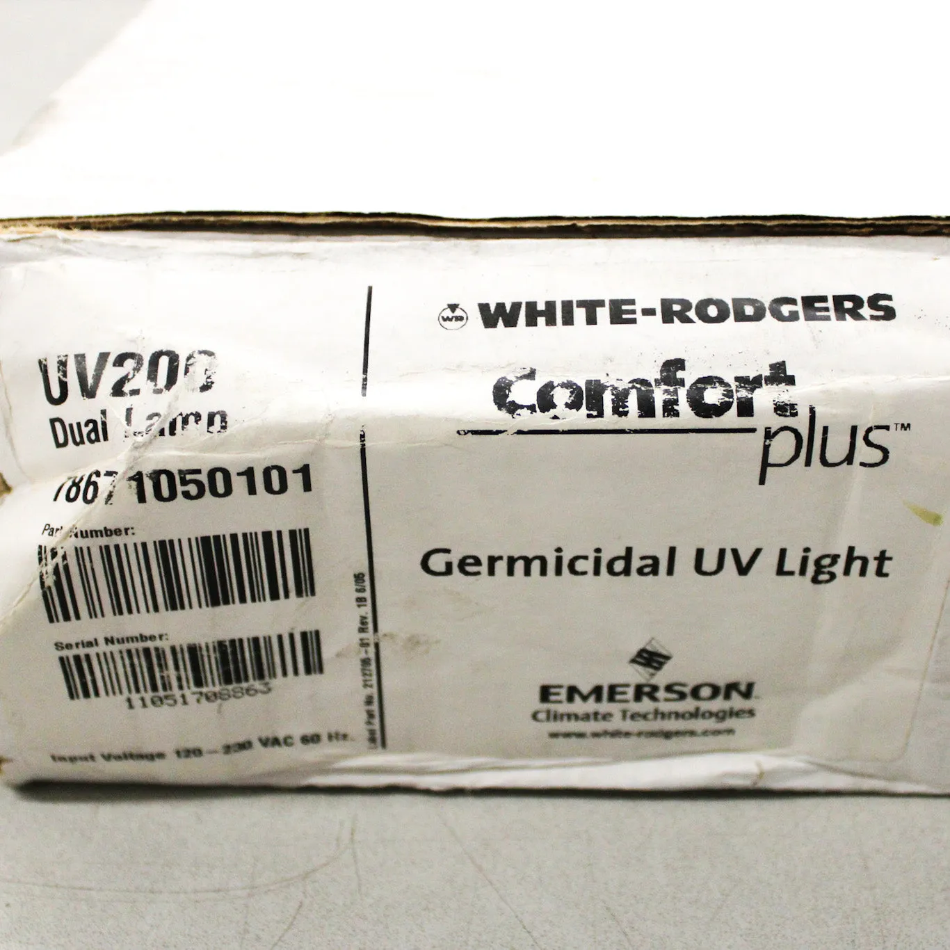 White-Rodgers Comfort Plus Germicidal UV Light Dual 60 Watt Lamps UV200