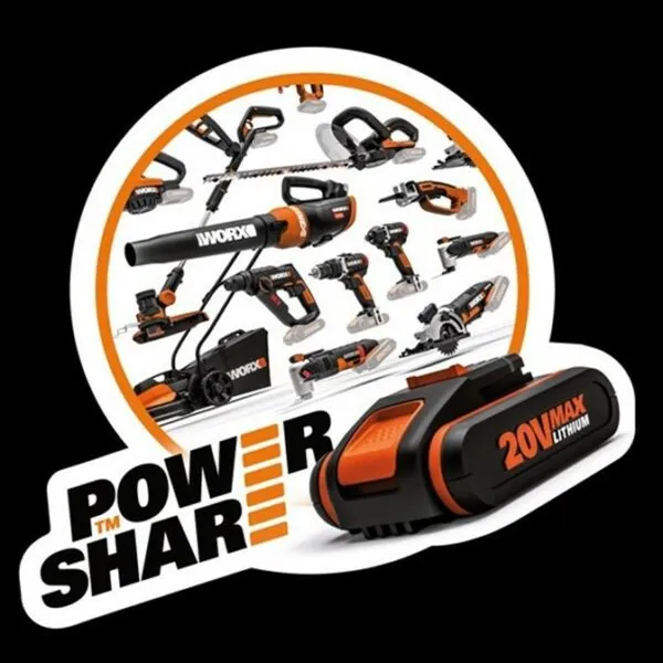 WORX POWERSHARE Battery 20V 6.0AH