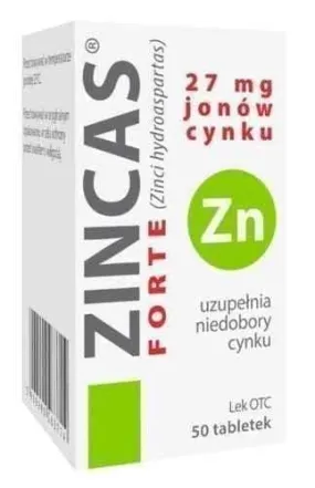 Zinc ions, zinc hydrogen aspartate dihydrate, Zincas forte